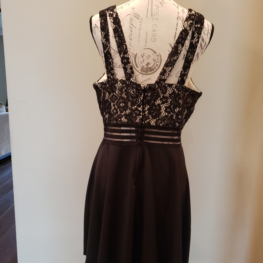 NWT Black Formal Dress Jrs large/ Ladies Medium - Picture 2 of 8